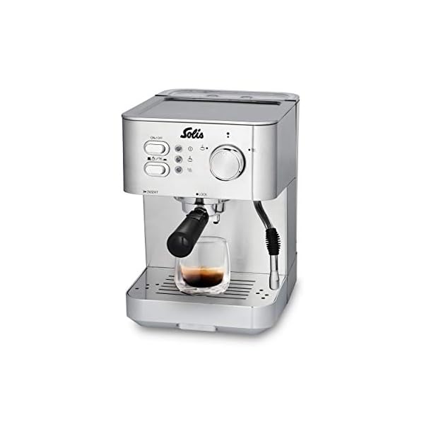 Solis Primaroma 1010 Kaffeemaschine - Espressomaschine mit Dampf- und Heißwasserfunktion - Siebträger Kaffeemaschine…
