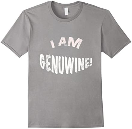Mens SPARTEES I AM GENUWINE DISTRESSED 100% COTTEN TSHIRT Medium Slate