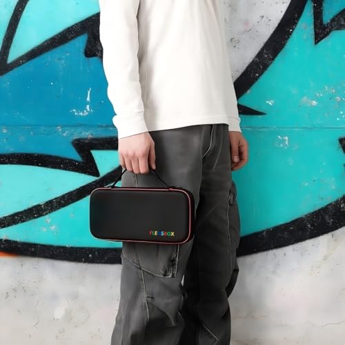 Case para Nintendo Switch 2, Bolsa de Transporte e Proteção FLENSBOX - Capa Antichoque Com Alça Portátil Resistente a Água Espaço Para 12 Jogos e Acessórios