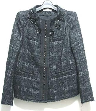 Amazon プラダ Prada ジャケット レディース 黒 ライトグレー 中古 コート ジャケット 通販