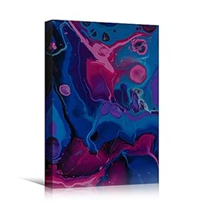 signwin Canvas Wall Art Liquid Abstract Colorful Decorative...