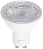 AmazonBasics 50 Watt Equivalent, Daylight, Dimmable, GU10 LED Light Bulb | 6-Pack