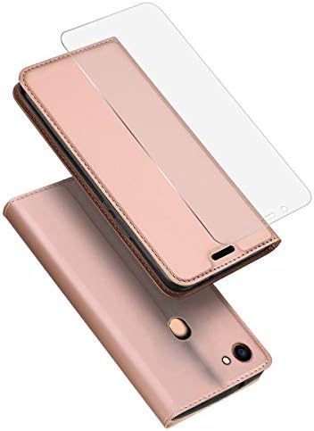 NCTECHINC Oppo F5 Wallet case, Oppo F5 Flip case, Classy Slim Leather Wallet, ID Credit Card Slot Holder Oppo F5 - As Shown,Rose Gold