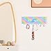 QtGirl Jewelry Organizer Holder for Girls Room, Wall Necklace Bracelet Hanger Girls Room Decor with Hooks Wall Mounted Holder for Rings Watches Accessories