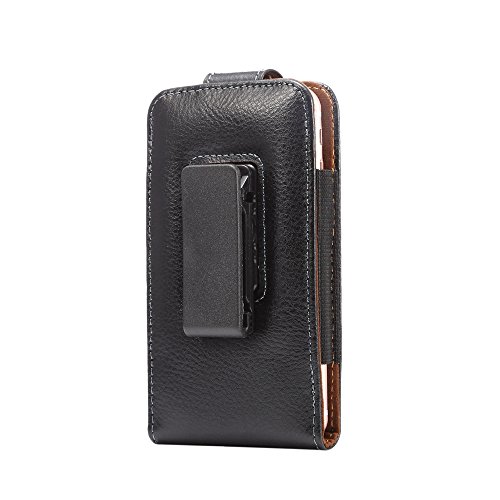 Iphone 7 Case Genuine Leather Vertical Hip For Iphone 6S Holster Iphone 6 4.7 Below 4.8inch Flip Premium Pouches Clip Belt Men Bag Black