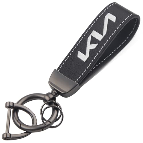 LoyalSoldier Genuine Leather Car Keychain Keyring Accessories