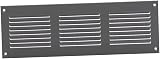 Europlast 300x100mm Grey Metal Air Vent Grille with Insect Mesh