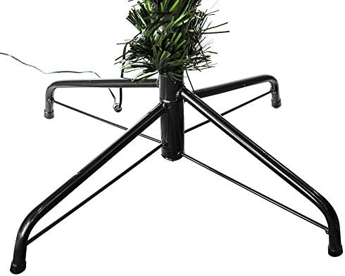 EFORINK 6ft Pre-Lit Fiber Optic Artificial PVC Christmas Tree Multicolor and Stand Holiday Lighted
