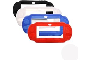 NSLikey Silicone Skin Gel Case Protector Extra Grip Shell Cover for PS Vita 2000 (Black)