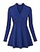 Becanbe Women's Long Sleeve V Neck Empire Line Tunic Top
