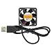ANVISION 40mm by 40mm by 10mm 4010 Dual Ball Bearing DC 5V USB Brushless Cooling Fan UL CE YDM4010B05