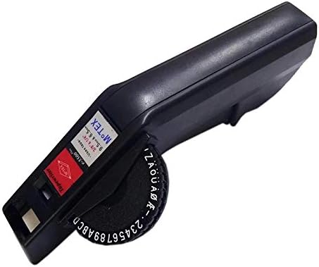 MotexE-5500 Handheld 3D Embossing Label Maker/DIY Manual Printer Organizer Xpress Pro/Suitable for DYMO 1741670/1933353/12966/12965/6mm(1/4''x 9.8') and 9mm(3/8 in. X 9.8 Ft) Label Tape (Black)