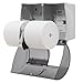Georgia-Pacific Compact 2-Roll Side-by-Side Coreless High-Capacity Toilet Paper Dispenser, Translucent Smoke, 56784, 10.1