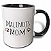 3dRose Malinois Mom Mug, 11 oz, Black