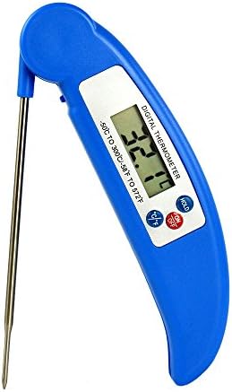 WiseField Digital Food and Meat Thermometer Instant Read Thermometer Barbecue Meat Thermometer With Probe For Kitchen Cooking BBQ, Blue