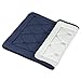 LANGRIA Bath Mats Memory Foam Bathroom Rugs Water Absorbent Fast Dry Soft Comfortable Stylish Coral Fleece Surface,17'' x 24'' (Navy Blue, 2 Pieces)