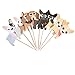 Dog Cupcake Toppers,Puppy Cupcake Toppers,Pet Theme Baby Shower Birthday Party Cupcake Decoration Supplies