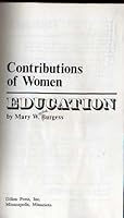 Education : Contributions of Women 0875180809 Book Cover
