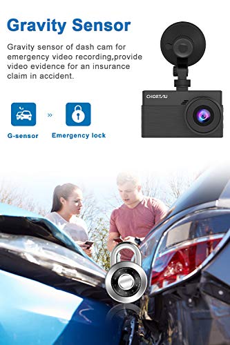 Dash Cam for Cars 1080P FHD CHORTAU Dash Camera for Cars 3 inch Dashcam with Super Night Vision, 170°Wide Angle, Parking Monitor, Loop Recording