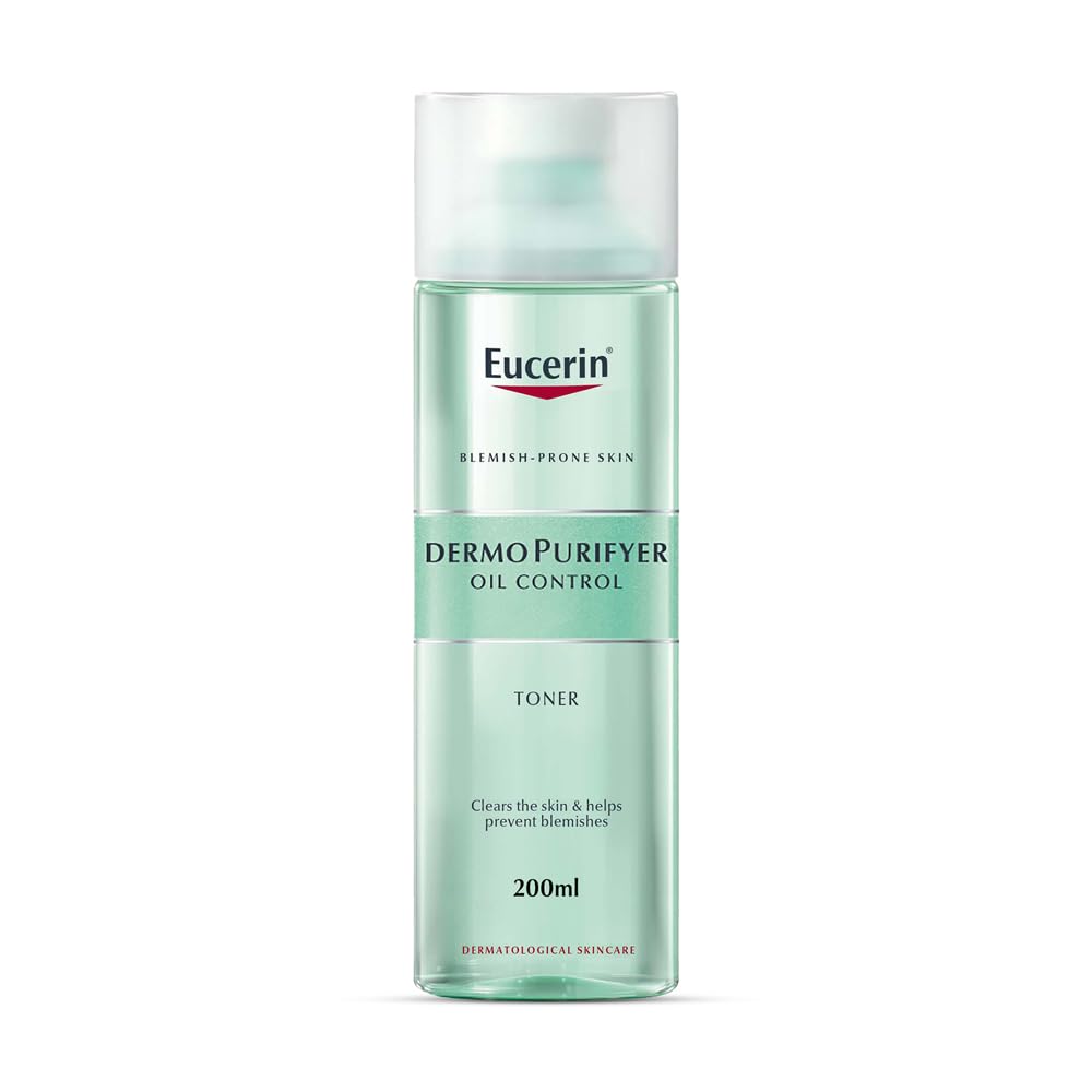 Eucerin DermoPurifyer Oil Control Facial Toner 200ml, Clearing Toner to Unblock Pores and Reduce Blemishes, Advanced Skincare for Oily Skin