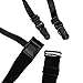 FEESHOW Adjustable Anti-wrinkle Uniform Dress Shirt Stays Garter Belts with Non-slip Locking Clamps (Plastic Clip)