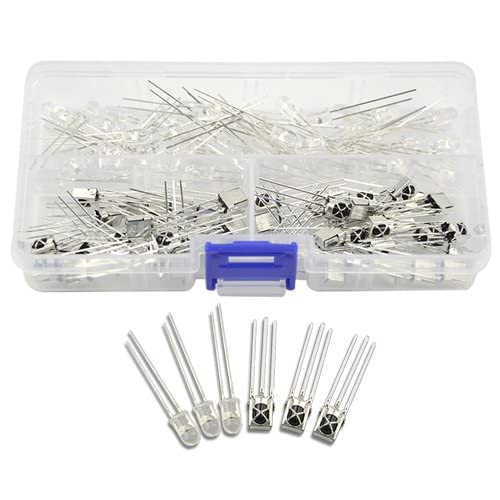 BGTXINGI 100PCS 50 Pairs 5mm Infrared Diode LED 940nm IR Emission and Receiver (Three Legs)