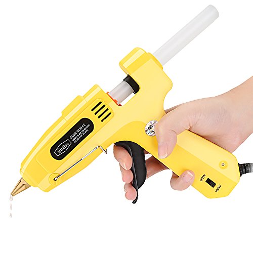 image for Isinlive Hot Glue Gun with 10pcs Glue Sticks Heavy Duty Hot Melt Glue 