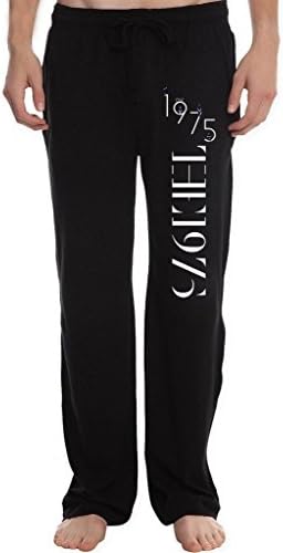 XIJXIN Men's The 1975 Band Art Running Workout Sweatpants Pants XL Black