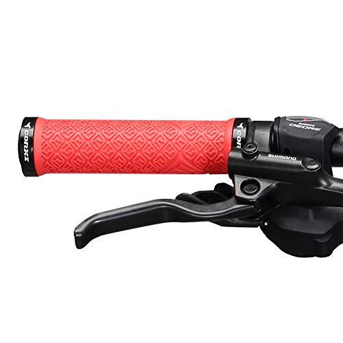 corki Mountain Bike Grips,Double Lock on Locking Bicycle Handlebar Grips for MTB,Downhill Grips