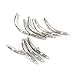 TOOGOO(R) 10 Tibet Silver Floral Curved Spacer Tube Beads 1.8x2