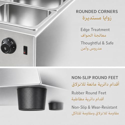 ALISMAEEL 2-Tanks Chocolate Melting Machine Chocolate Tempering Pot 800W Electric Chocolate Heater Fondue with Automatic Constant Temperaturel for Chocolate Milk Coffee Syrup Cheese Sauce