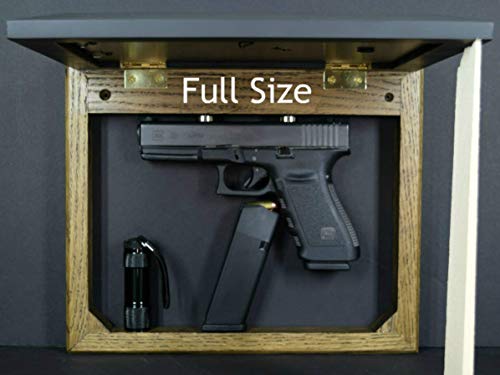 Hide a gun furniture, pistol storage spot, home defense accessory, wall mount firearm safe, picture frame concealment organizer, magnet dark