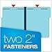 Globe Weis Pendaflex Pressboard Fastener Folders, Letter Size, Light Blue, 1
