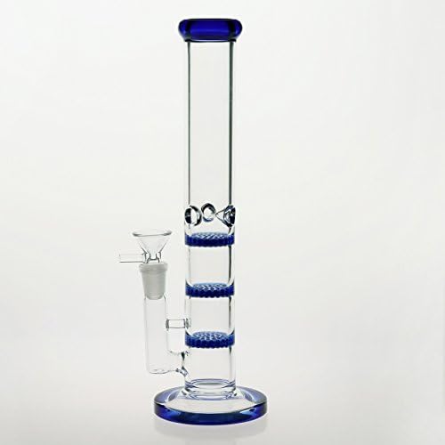 Three Layers Handmade Glass 10.6'' High 18.8mm(Blue)