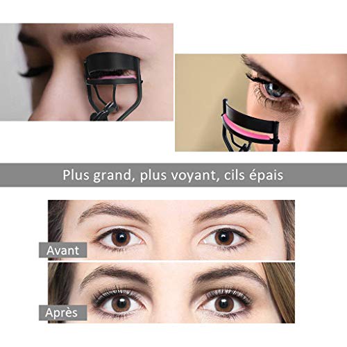 WONdere Eyelash Curler Professional Suits The Long Term Eyes Natural 5+1spare pads (B)
