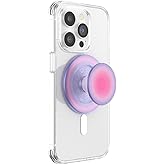 PopSockets Phone Grip for MagSafe, Magnetic Holder, Phone Stand, Cute Pink - Aura