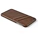 Dockem Card Case for iPhone 6S Plus - Vintage Synthetic Leather Wallet Case, Ultra Slim Professional Executive Snap On Cover with 2 Card Holder Slots, Brown