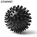 STURME Massage Ball Spiky for Deep Tissue Foot, Back, Plantar Fasciitis & All Over Body Deep Tissue Muscle Therapy - Includes Free Tutorial and Holder Ball Bag (Green)