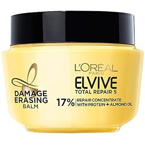 L’Oreal Paris Elvive Total Repair 5 Damage-Erasing Balm with Almond and Protein, 8.5 Ounce