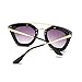 AEVOGUE Womens Sunglasses Double Bridge Cat Eye Gradient Lens Metal Temple UV400