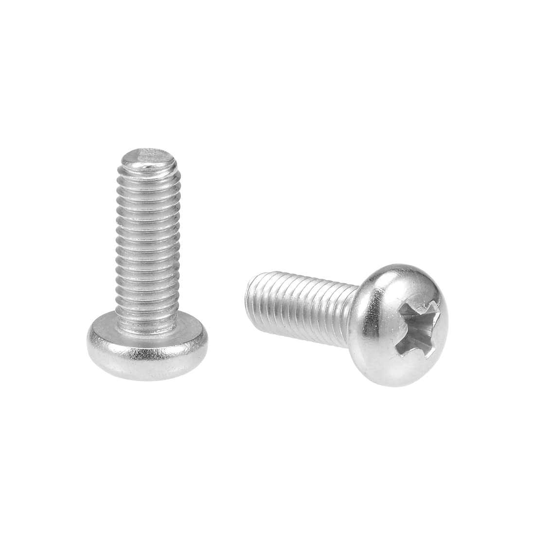sourcing map M5x14mm Machine Screws Pan Phillips Cross Head Screw 304 Stainless Steel Fasteners Bolts 20Pcs