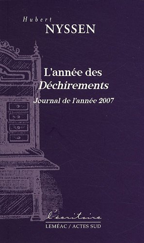 L' année des déchirements