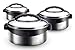 Milton Regent Hot Pot 3 piece Insulated Casserole Gift Set Keep Warm/Cold Upto 4-6 Hours, Stainless Steel
