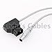 Alvin's Cables Flexible 2 Pin Male to D-tap Power Cable for Teradek, SmallHD Monitor, Vaxis 60cm|23.6inches Braided Wire