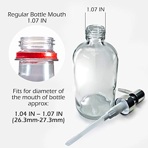JASAI Durable 304 Rust Proof Stainless Steel Soap Pump, Kitchen Soap Dispenser Pump Replacement for Regular Mouth Bottle, 2 Pack - Thumbnail 4