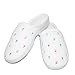 Isotoner Womens Terry Scalloped Embroidered Clog Slippers, L, Pink