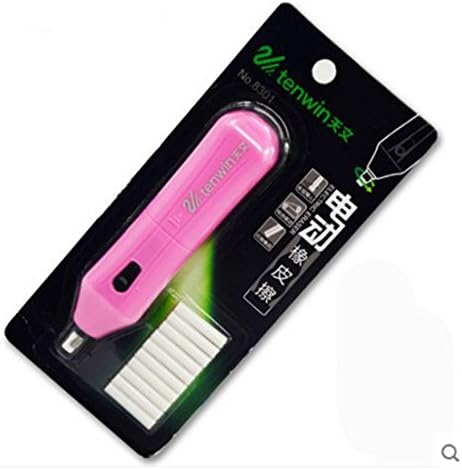 Electric Eraser with 10 Eraser Refills for Color Pencils Graphite Pencil and Charcoal Battery Operated