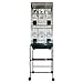 Kunia Kampout Tower Bird Cage with Stand – 18″W x 18″D x 65.5″H – Blackthumb 1