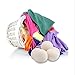 ShungHO 1 PC Dryer Balls Pure New Zealand Wool Reusable Natural Fabric Softener Reduces Drying Time