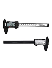 Zoostliss 5.906 in LCD Digital Digital Digital Digital Digital Fibra de Carbono Vernier Calibre Micrometro con Gran Pantalla LCD Inch Metric